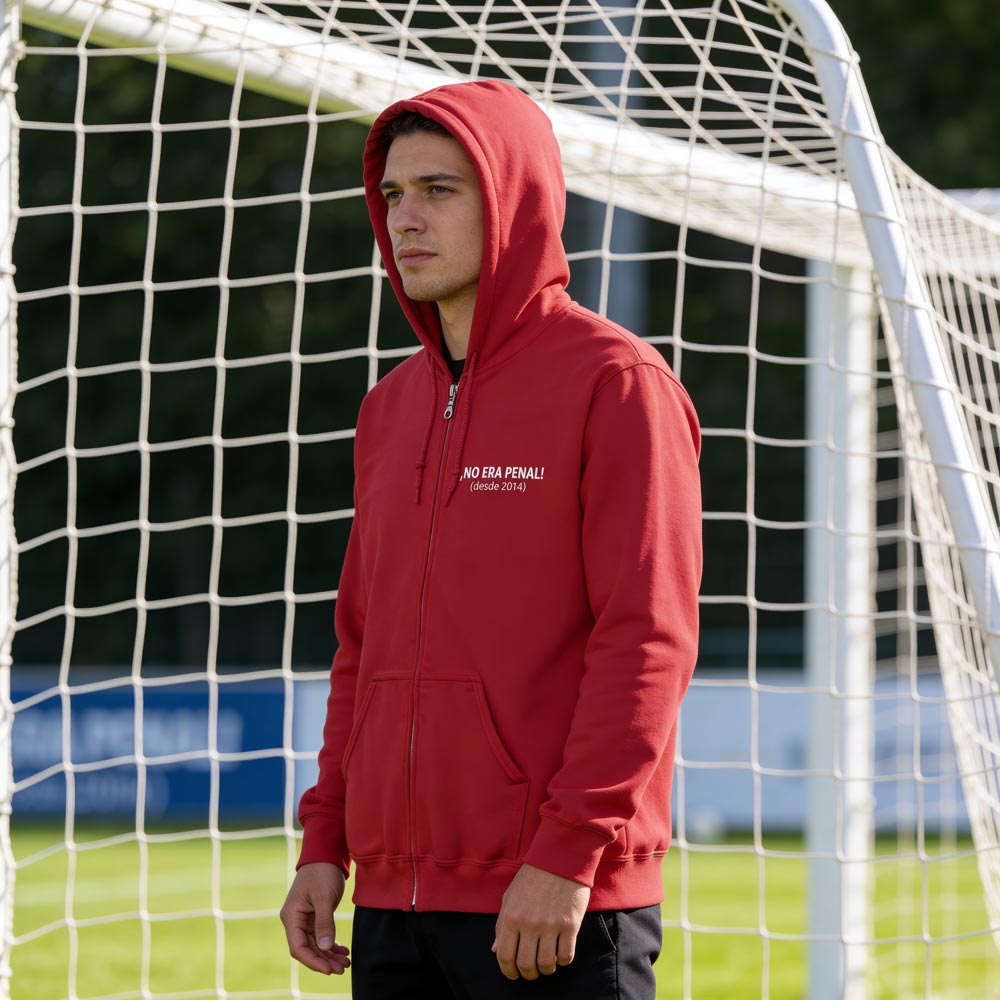 ¡NO ERA PENAL Sudadera gruesa unisex con capucha y cremallera